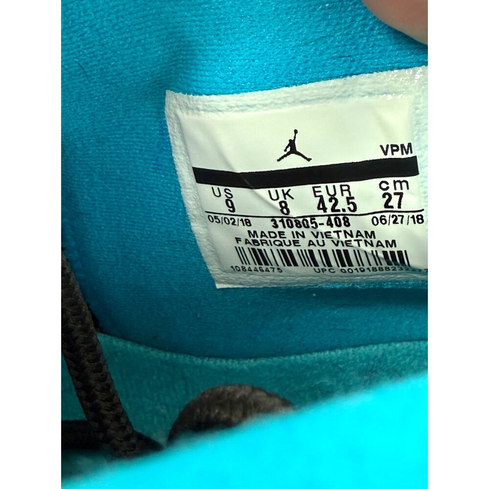 Air Jordan 10 Retro Tinker Men’s Size 9 Racer Blue 310805-408 No Box Clean - Picture 8 of 8